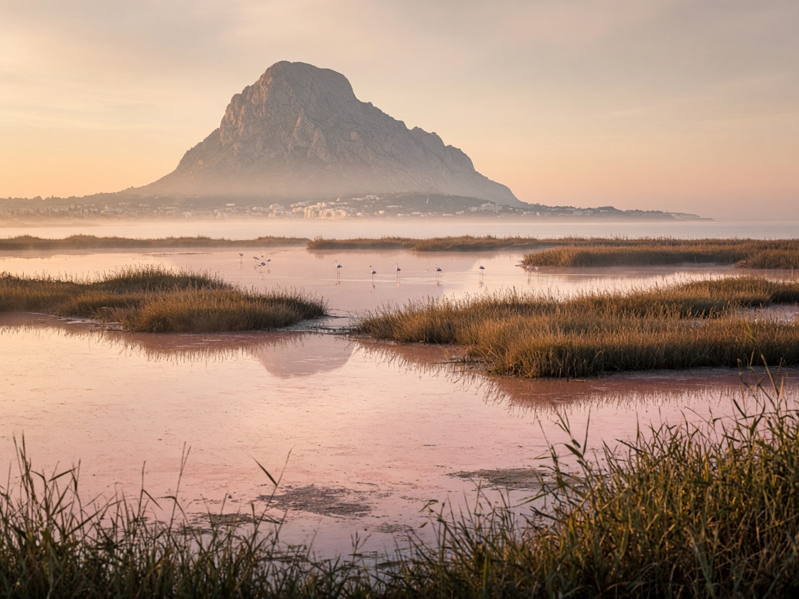 Las Salinas-wetland in Calpe